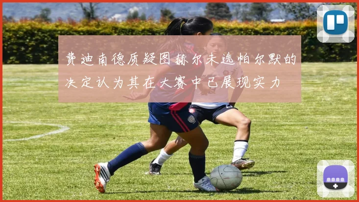 费迪南德质疑图赫尔未选帕尔默的决定认为其在大赛中已展现实力